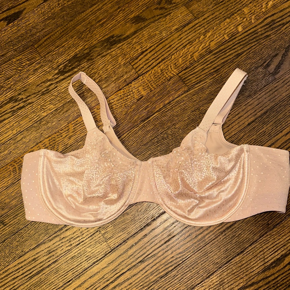 Wacoal polka dot beige bra